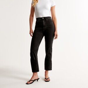 Abercrombie Ankle Straight Ultra High Rise